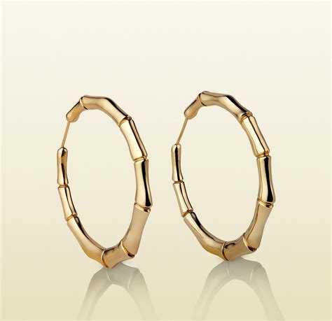 gucci bee earring|gucci bamboo hoop earrings.